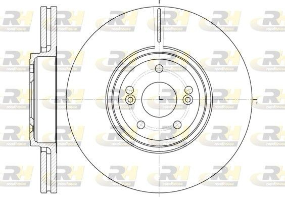 Original ROADHOUSE DSX669510 Brake disc 6695.10 for VW TRANSPORTER