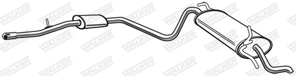 WALKER Silencer 22085 for Fiat Seicento 187