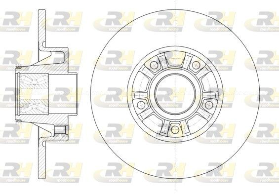 Original ROADHOUSE DSX673320 Brake disc kit 6733.20 for OPEL ARENA
