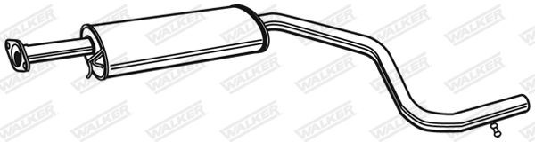 WALKER 22197 Middle silencer Ford Mondeo mk2 2.0 i 131 hp Petrol 1997 price