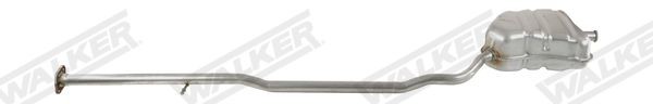 WALKER 22684 Rear silencer Length: 2220mm, without mounting parts