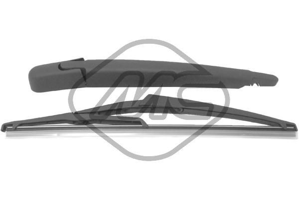Metalcaucho 68112 Wiper Arm, windscreen washer Rear, Wiper blade rubber with integrated spring strip