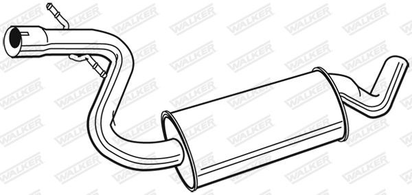 WALKER Middle exhaust pipe 22888
