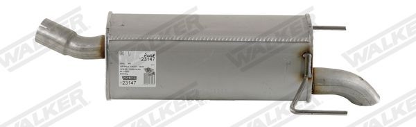 WALKER 23147 Rear silencer Length: 750mm, without mounting parts