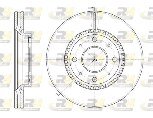 Kia RETONA Brake discs and rotors 10108057 ROADHOUSE 6889.10 online buy