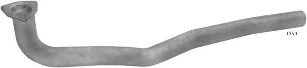 POLMO 69.08 Exhaust Pipe Front, for vehicles without catalytic convertor, for rear muffler