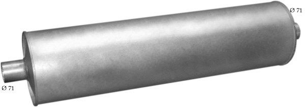 POLMO 69.13 Endschalldämpfer für MERCEDES-BENZ LK/LN2 LKW in Original Qualität