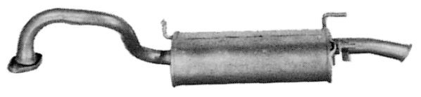 IMASAF 69.15.57 Rear silencer Rear, Length: 1100mm
