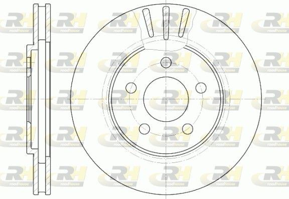 ROADHOUSE 6947.10 Brake disc Front Axle, 260x23mm, 5, Vented