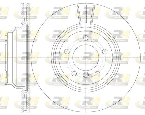 Original ROADHOUSE DSX697510 Brake disc kit 6975.10 for BMW X1