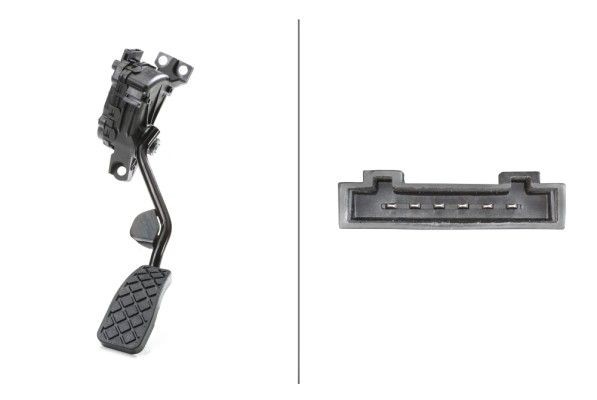 Audi Accelerator pedal position sensor HELLA 6PV 007 770-701 at a good price