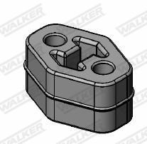 WALKER 86538 Rubber Strip, exhaust system 33,2 mm x 72 mm x 50,1 mm