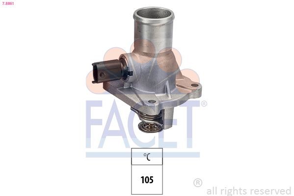 EPS 1.880.861 FACET 7.8861 Engine thermostat 13 38 384