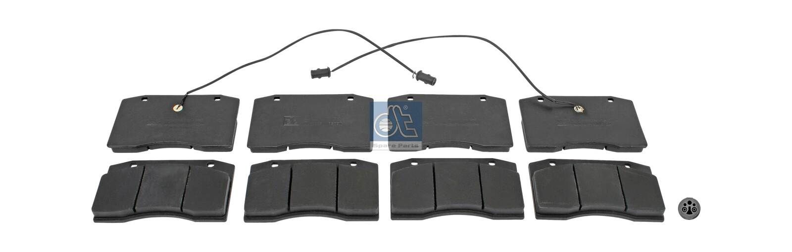 DT Spare Parts Front Axle Height: 106mm, Width: 180mm, Thickness: 20mm Brake pads 7.92640 buy