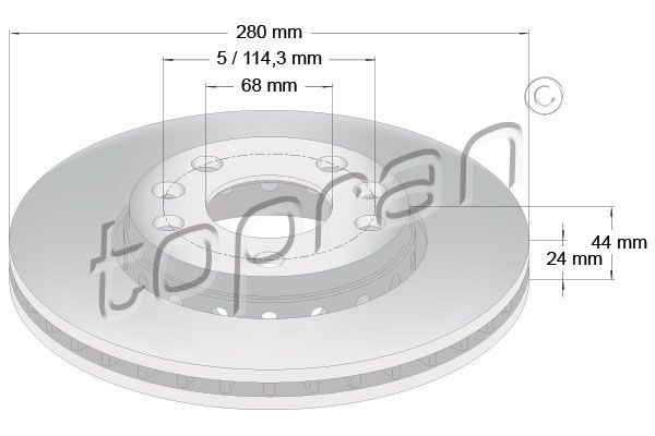 Renault SCÉNIC Brake discs 10136153 TOPRAN 701 100 online buy