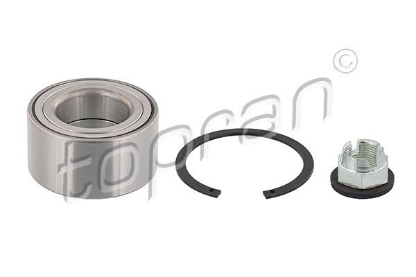 TOPRAN 701 103 Wheel bearing kit Rear Axle Left, Rear Axle Right, with nut, with retaining ring, 77 mm