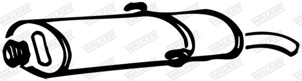 WALKER without mounting parts Muffler 70362 buy