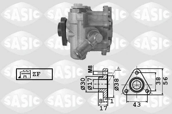 SASIC 7076049 Power steering pump 32411092954
