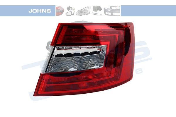 71 22 88-1 JOHNS Tail lights SKODA Right, without bulb holder