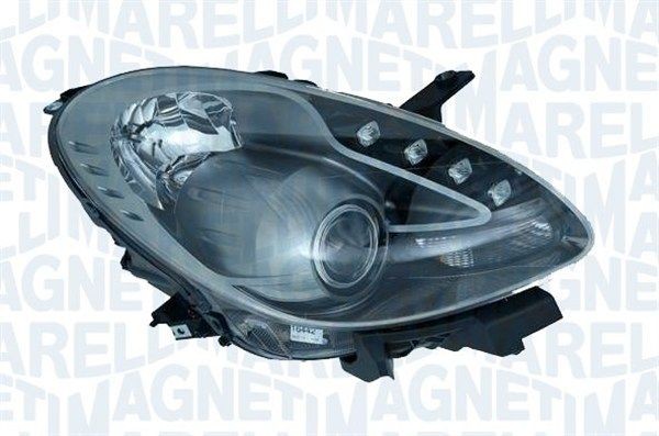 712497801129 MAGNETI MARELLI Headlight ALFA ROMEO Right, H7/H1, Halogen, for right-hand traffic, with bulbs, with motor for headlamp levelling