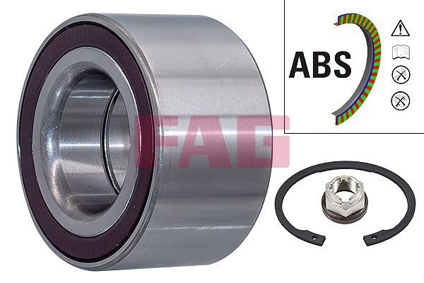FAG 713 6506 40 Wheel bearing kit Photo corresponds to scope of supply, 80 mm