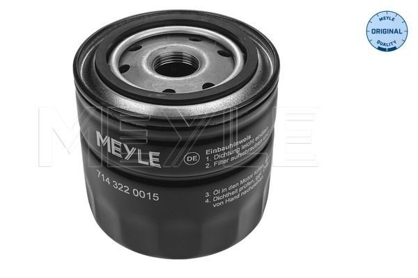 714 322 0015 MEYLE Oil filters MAZDA M22x1,5, ORIGINAL Quality, with one anti-return valve, Spin-on Filter