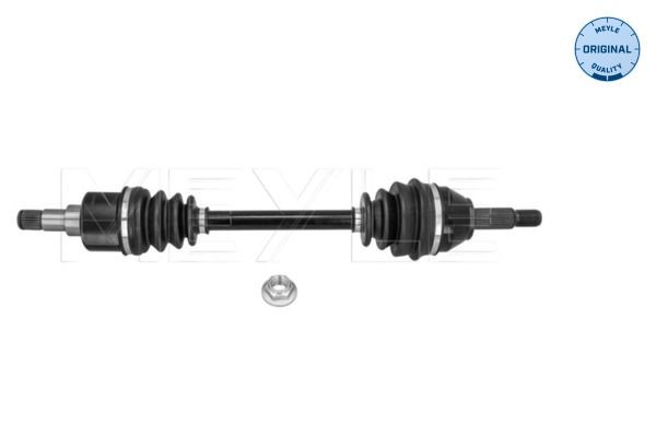 MEYLE 714 498 0037 Drive shaft Front Axle Left, 633mm, Ø: 25,2mm, ORIGINAL Quality