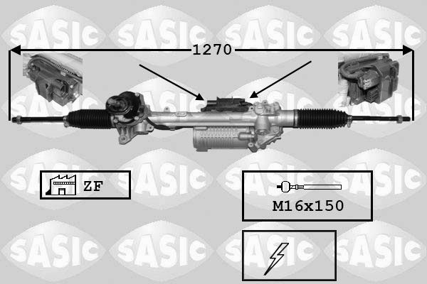 SASIC 7176059 Steering rack 1K1423051AF