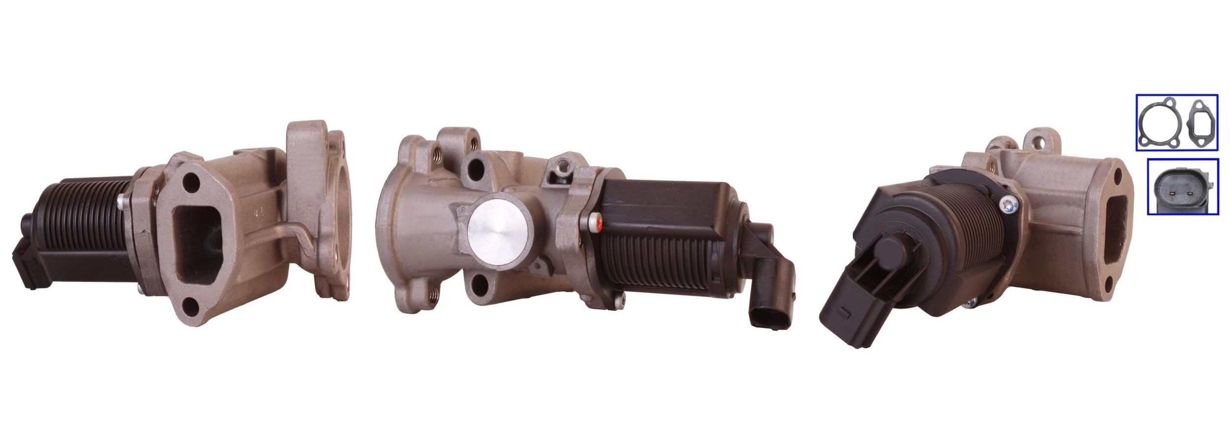 DRI Electric, with gaskets/seals Number of connectors: 2 Exhaust gas recirculation valve 717720005 buy