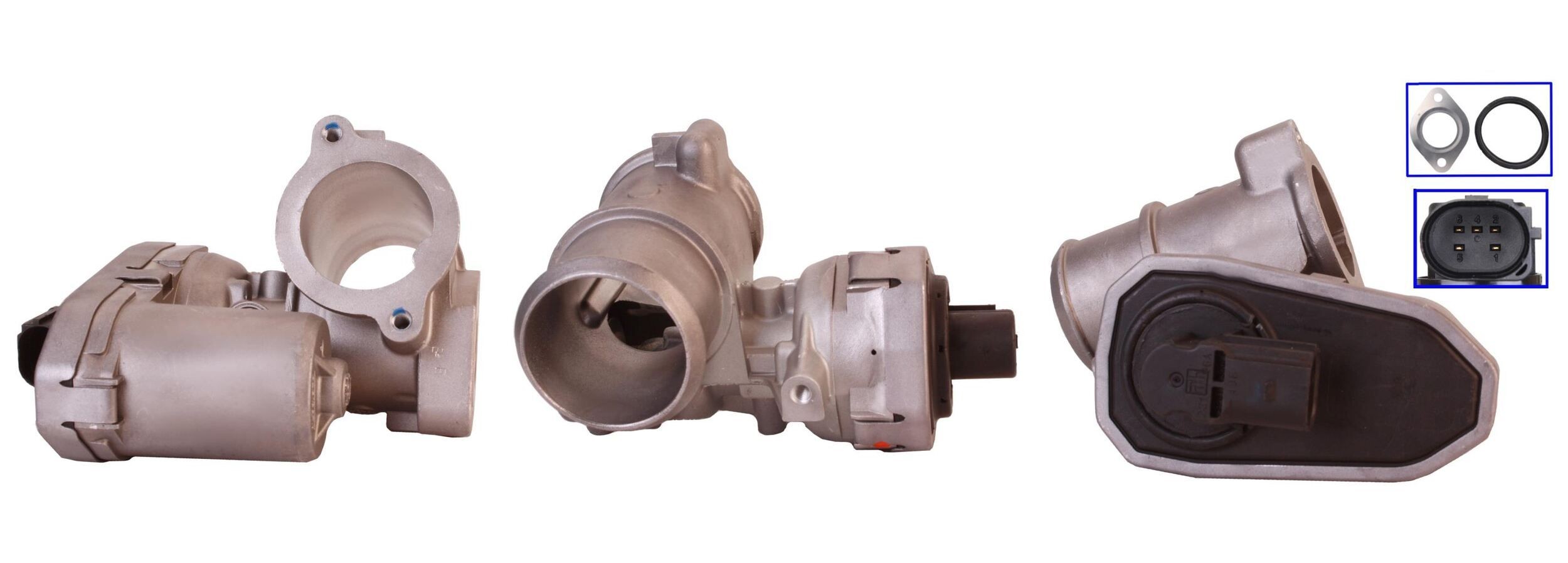 DRI Electric, with gaskets/seals Number of connectors: 5 Exhaust gas recirculation valve 717730068 buy