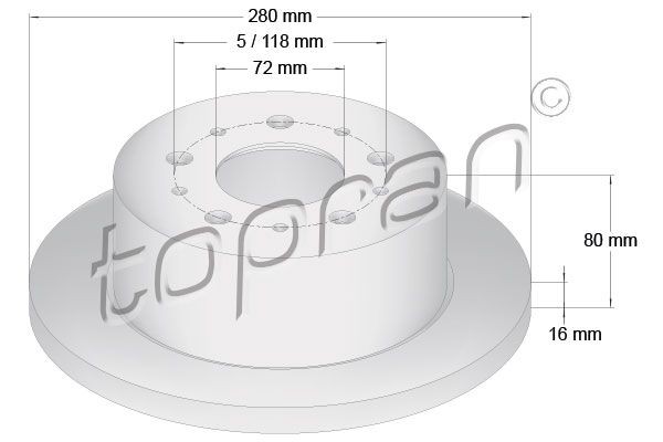 TOPRAN 723 649 Wheel bearing kit Front axle both sides, with nut, with retaining ring, 90 mm