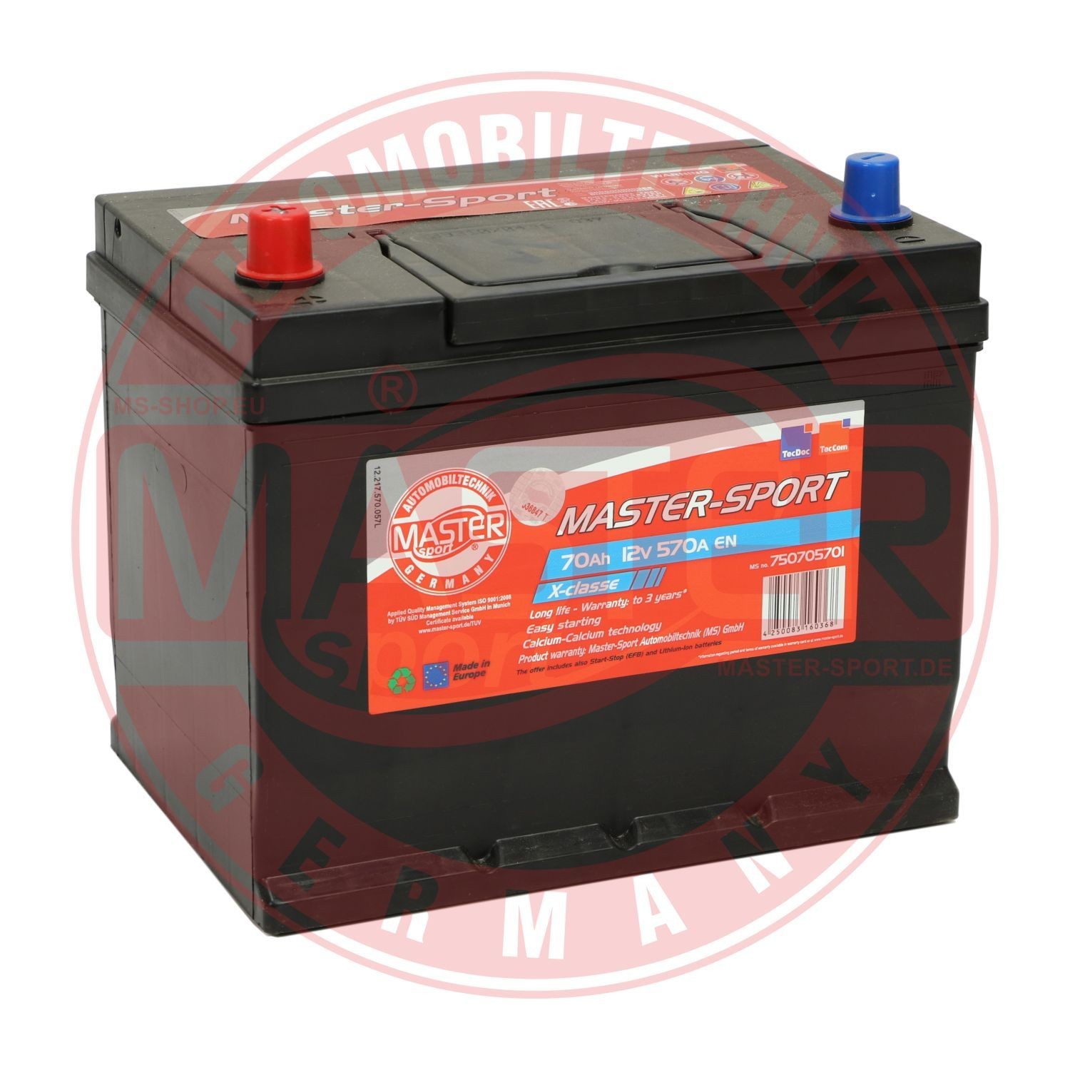 Original 750705701 MASTER-SPORT Car battery KIA