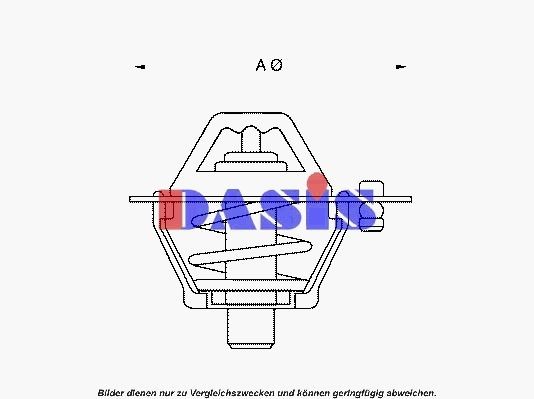 Great value for money - AKS DASIS Engine thermostat 751806N