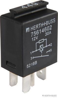 75614602 HERTH+BUSS ELPARTS Multifunction relay RENAULT 12V, with resistor
