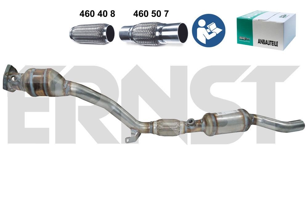 ERNST Euro 4, with mounting kit, Set, Right, Length: 1220 mm Catalyst 759496 buy