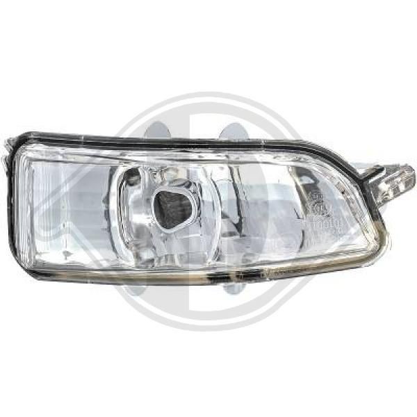 DIEDERICHS 7614028 Side indicator white, Right Exterior Mirror, without bulb holder