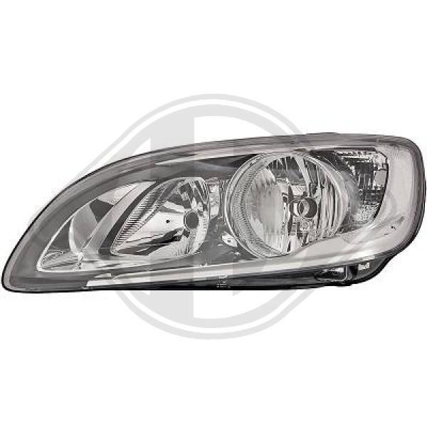 DIEDERICHS Left, H7/H9, with motor for headlamp levelling Front lights 7662181 buy
