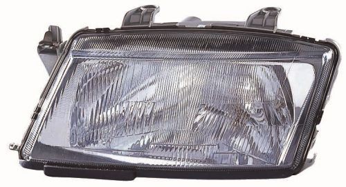 ABAKUS 772-1105L-LD-E Headlight Left, H4, with low beam, with outline marker light, with high beam, for right-hand traffic, without bulb, without motor for headlamp levelling, P43t
