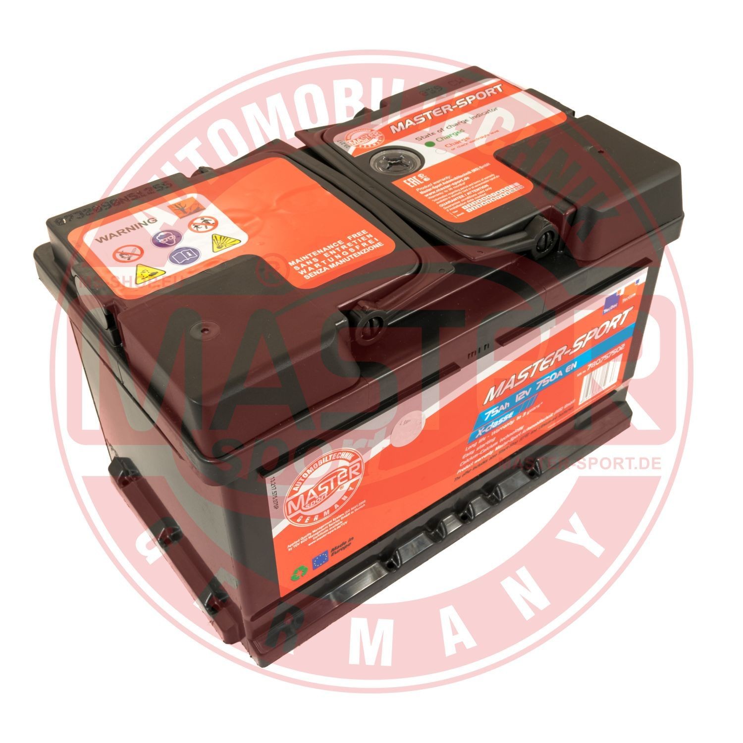MASTER-SPORT 780757502 Batterie 12V 75Ah 750A B13 LB3