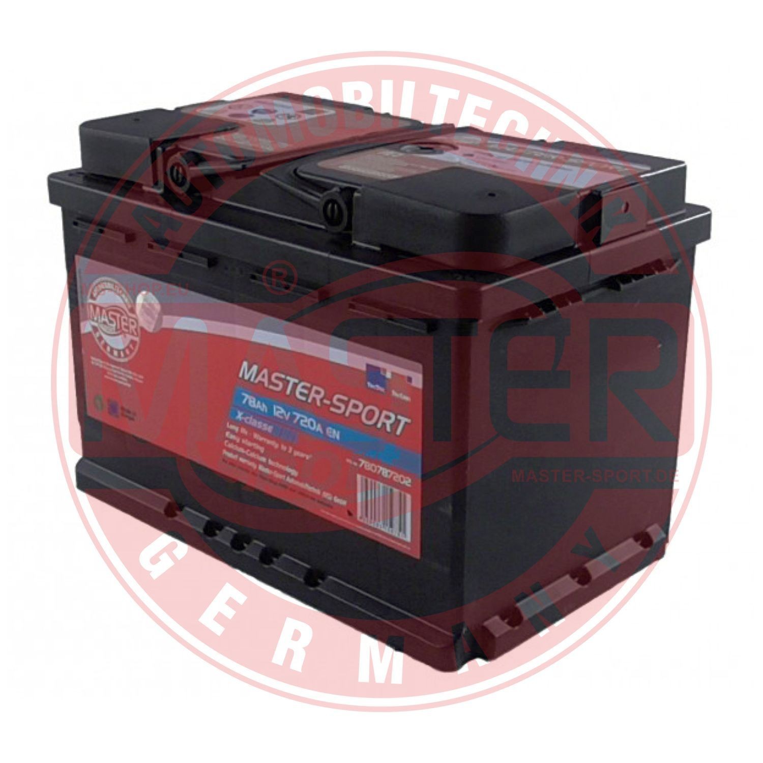 MASTER-SPORT 780787202 Battery 12V 78Ah 720A B13 L3 Lead-acid battery