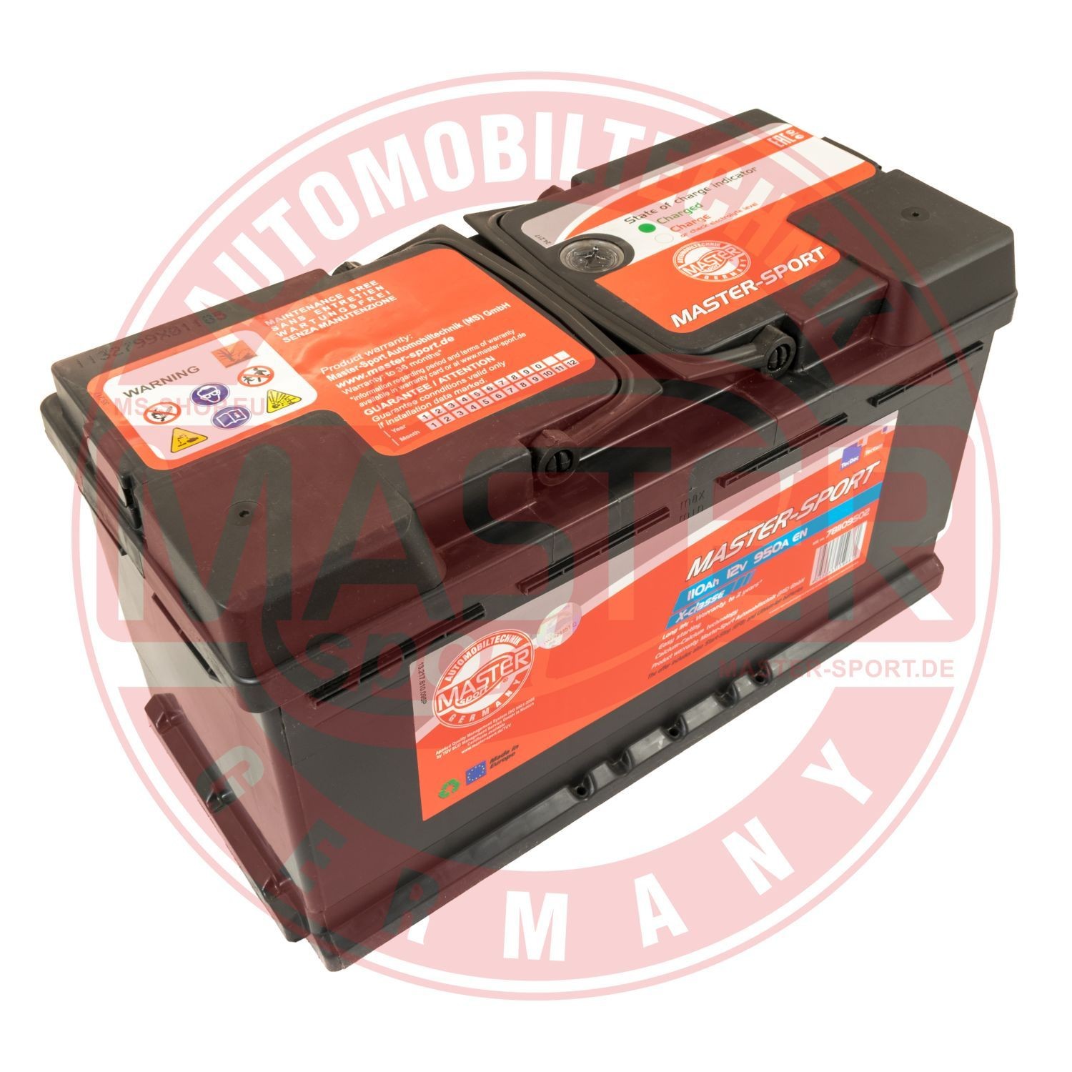 MASTER-SPORT 781109502 Batterie 12V 110Ah 950A B13 L5 Bleiakkumulator