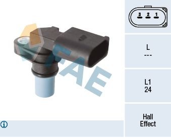 FAE Hall Sensor Number of pins: 3-pin connector Sensor, camshaft position 79420 buy