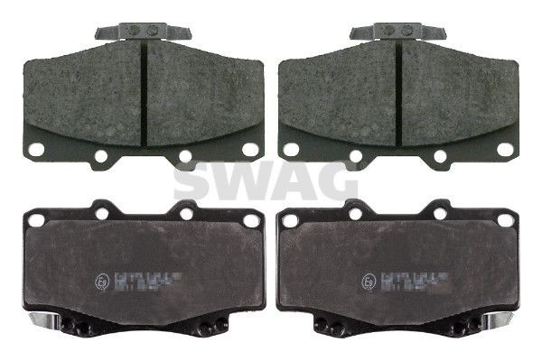 81 91 6537 SWAG Brake pad set TOYOTA Front Axle, with acoustic wear warning