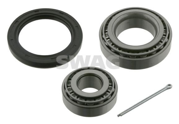 SWAG 81 92 7479 Wheel bearing kit Front Axle Left, Front Axle Right, with shaft seal, 65, 50 mm, Tapered Roller Bearing
