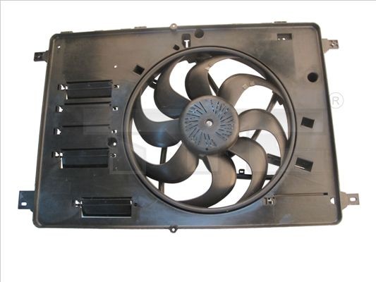 TYC 810-0044 Fan, radiator Ø: 370 mm, 300W, with radiator fan shroud, without control unit