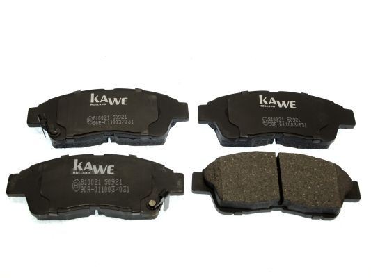 KAWE Front Axle, incl. wear warning contact Height: 53,1mm, Thickness: 17,5mm Brake pads 810021 buy