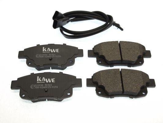 KAWE 810098 Brake pad set Rear Axle, incl. wear warning contact