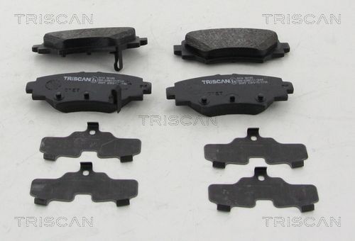 TRISCAN incl. wear warning contact Height: 44,6mm, Width: 101,5mm, Thickness: 13,8mm Brake pads 8110 50189 buy