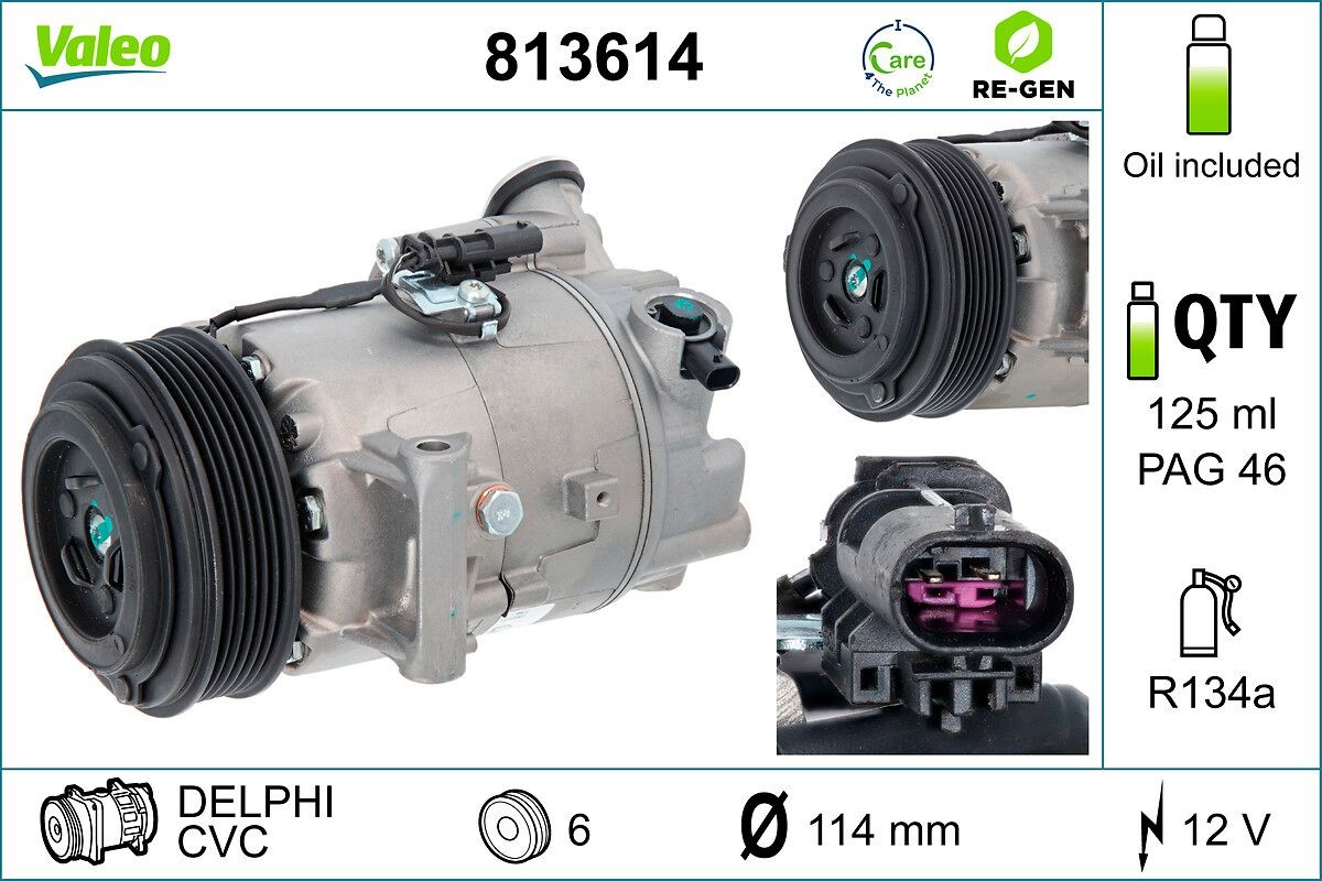 447K0506 RIDEX Klimakompressor CVC6, PAG 46, R 134a 447K0506 ❱❱❱ Preis und  Erfahrungen