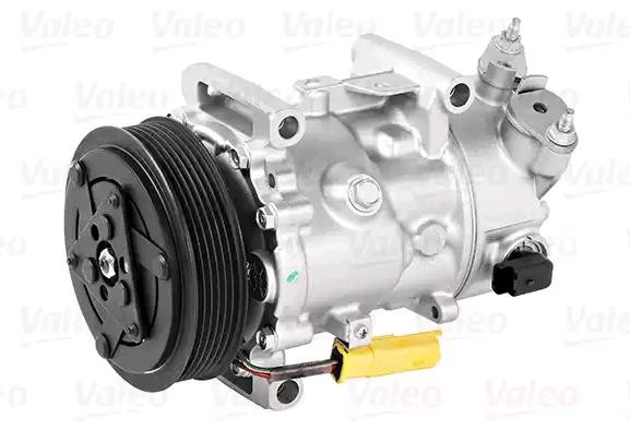 VALEO SD6C12, 12V, PAG 46, R 134a, with PAG compressor oil, REMANUFACTURED Belt Pulley Ø: 119mm, Number of grooves: 6 AC compressor 813933 buy